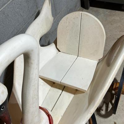 Sandy Weatherwax Hand Carved Swan Wagon (B1-RG)