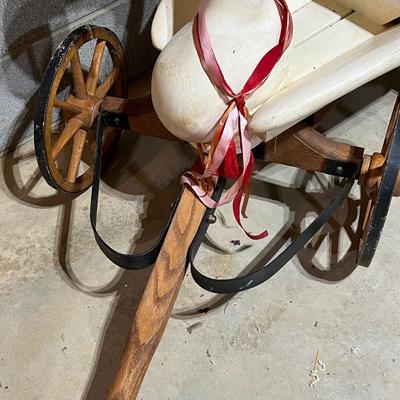 Sandy Weatherwax Hand Carved Swan Wagon (B1-RG)