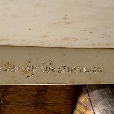 Sandy Weatherwax Hand Carved Swan Wagon (B1-RG)