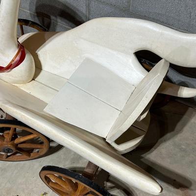 Sandy Weatherwax Hand Carved Swan Wagon (B1-RG)