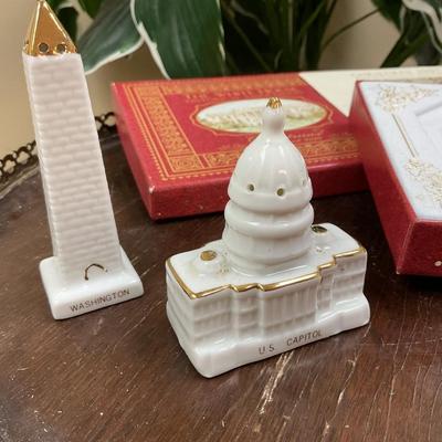 Washington ornament and Salt and Pepper shakers