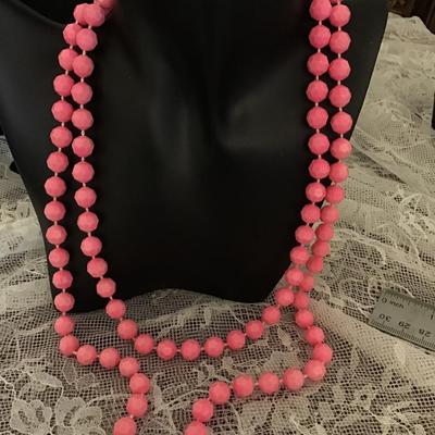Pink Disco Ball vintage Necklace