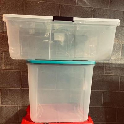 Clear Plastic Storage Bins (B1-MG)