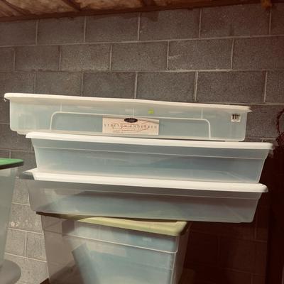 Clear Plastic Storage Bins (B1-MG)