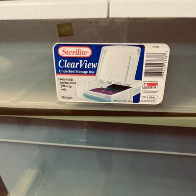 Clear Plastic Storage Bins (B1-MG)