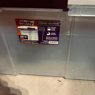 Clear Plastic Storage Bins (B1-MG)