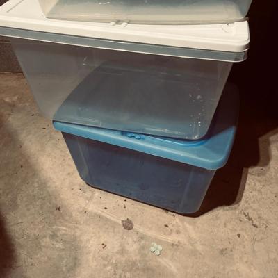 Clear Plastic Storage Bins (B1-MG)