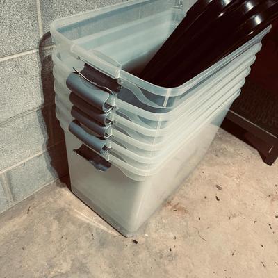 Clear Plastic Storage Bins (B1-MG)