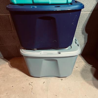 Rubbermaid, Sterilite & More Colored Plastic Bins (B1-MG)