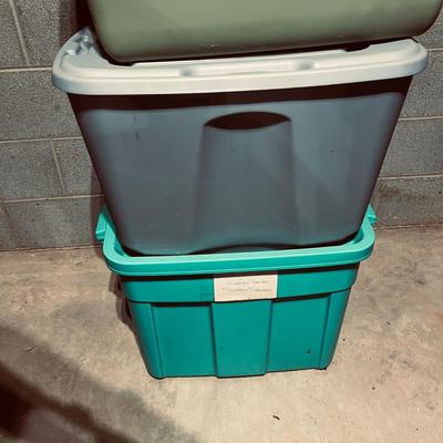 Rubbermaid, Sterilite & More Colored Plastic Bins (B1-MG)