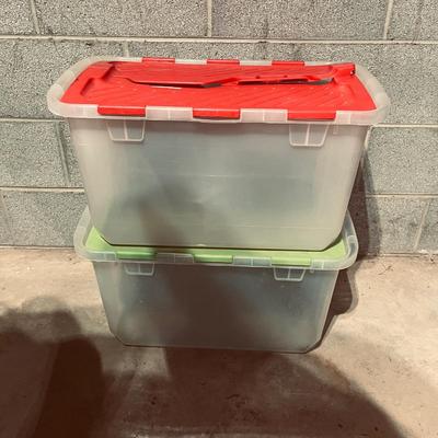 Storage Bins With Attached Lids (B2-MG)