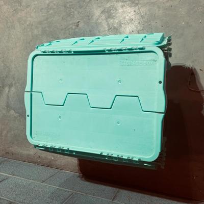 Storage Bins With Attached Lids (B2-MG)
