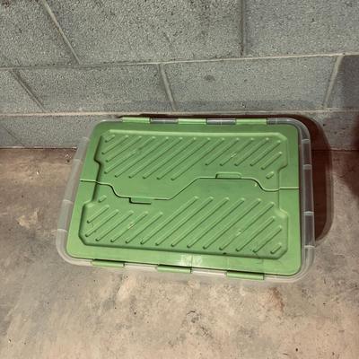Storage Bins With Attached Lids (B2-MG)