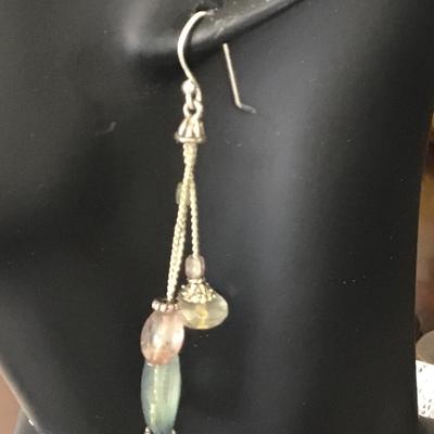 Crystal dangle earrings