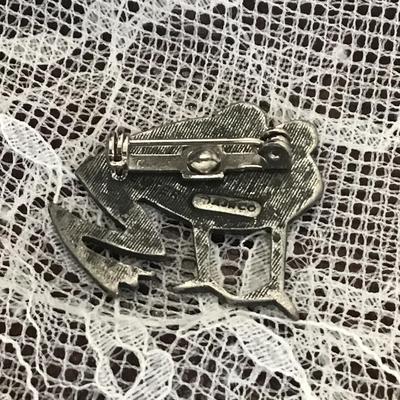 Frog pin stamped AJRCO