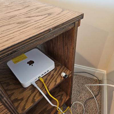 Oak Faced Plywood Desk w/Storage (BO-JS)