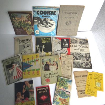 Antique Cook Booklets From 1914 Through 1940s