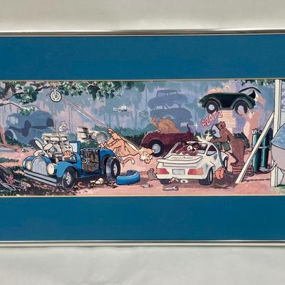 Wonder Works Framed Lithograph Ltd Signed COA 1990 #71/950 36 x 6 inches