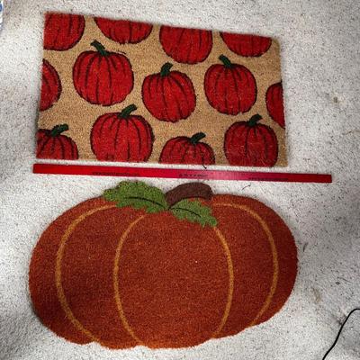 Pumpkin welcome mats