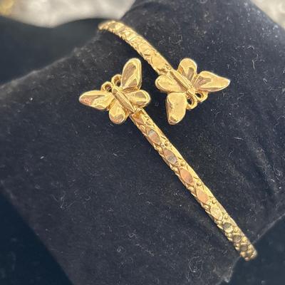 Gold Tone butterfly Bracelet