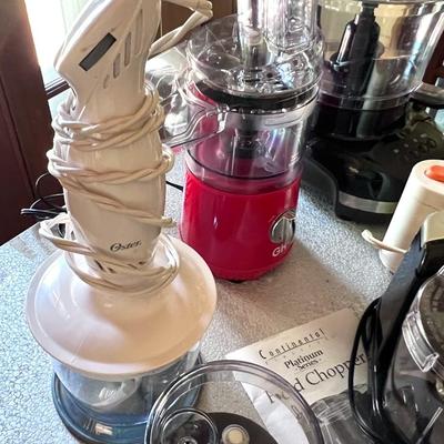 Food Processor and Chopper Lot - Hamilton Beach - Oster - Continental - Good Housekeeping