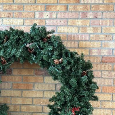 HUGE LIGHTED HOLIDAY WREATH