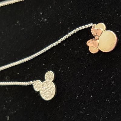 Well, Disney, Mickey and Minnie slider chain necklace