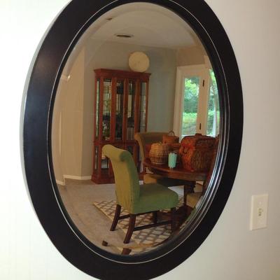 Beveled Wall Mirror with Composite Frame- Approx 24