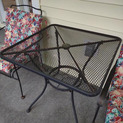 Metal Patio Set- Two Chairs and One Table