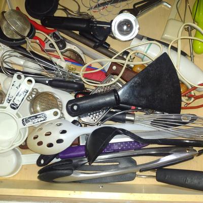Collection of Kitchen Utensils and Cutlery