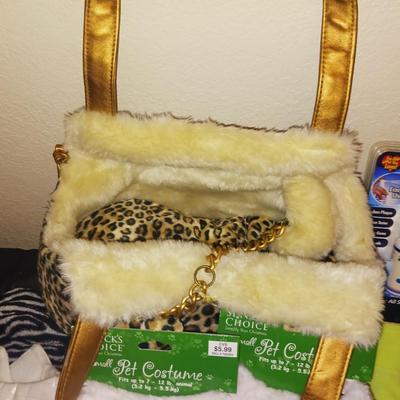 MANY SMALL DOG COATS, PURSE PET CARRIER & MORE