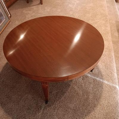 3 SLIDING SHELVE CART, POPCORN MAKER, TOSHIBA DVD PLAYER AND ROUND COFFEE TABLE ON CASTERS
