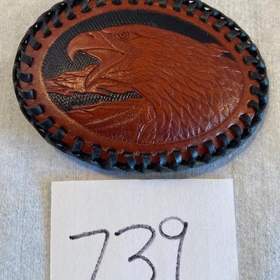 Leather Eagle Buckle