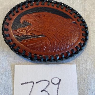 Leather Eagle Buckle