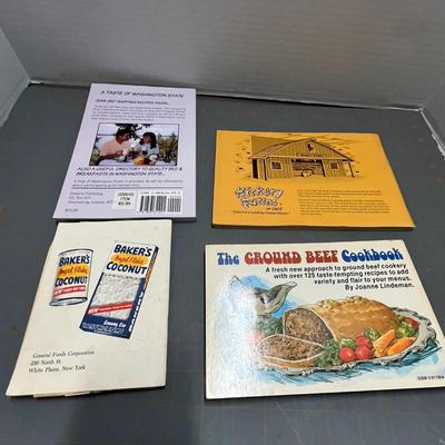 Cheese Chatter A Fine Cookbook, Ground Beef Cookbook, Baker's Coconut, Kitchen Guides, Cool 'n Frosty Cookbook, Appetizers...