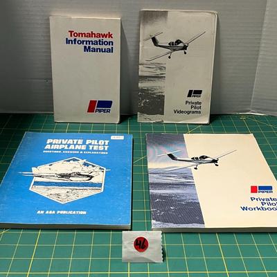 Piper Tomahawk Information Manual, Private Pilot Videograms, Piper Private Pilo Workbook, Private Pilot Airplane Test