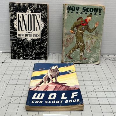 Wolf Cub Scout Book, Boy Scout Handbook, Knots And How To Tie Them