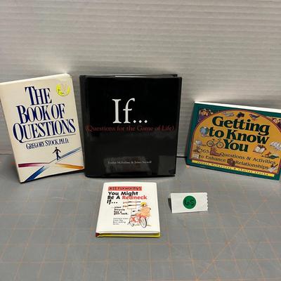 If. Volume 1 Questions For The Game Of Life, The Book Of Questions, Getting To Know You, You Might Be A Redneck Jeff Foxworthy...