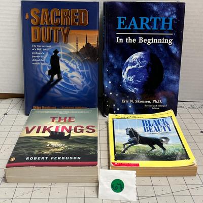 Earth—in The Beginning, A Sacred Duty, The Vikings, Black Beauty By Anna Sewell
