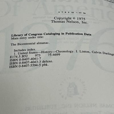 The Bicentennial Almanac Edited By Calvin D. Linton