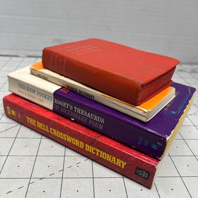 The Dell Cross-word Dictionary, The New Pocket Roget's Thesaurus, Spanish Dictionary & Collins Spanish & English Dictionary