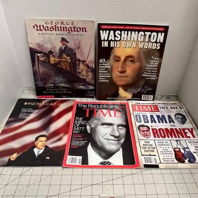 George Washington A Picture Book Biography, Washington In His Own Words, Byu Magazine, The Republicans Time The Mind Of Mitt & Barack...