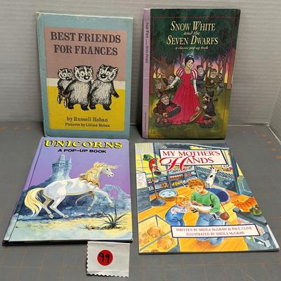 Best Friends For Frances, Snow White And The Seven Dwarfs (classic Pop-up Book), Unicorns (pop-up Book) & My Mother's Hands