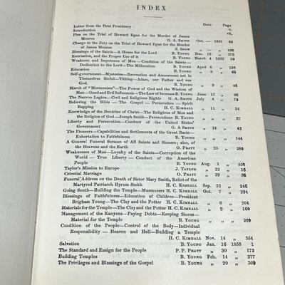 Photo Lithographic Reprint of Journal Of Discourses By Brigham Young