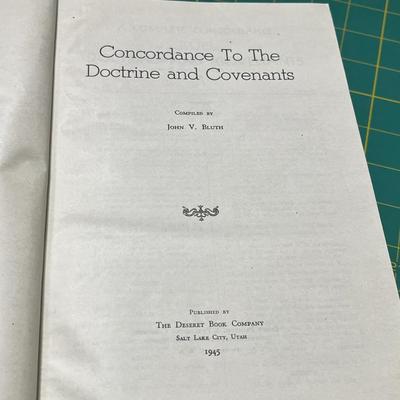 Holy Bible & Concordance To The Doctrine And Covenants Compiled By John V Bluth