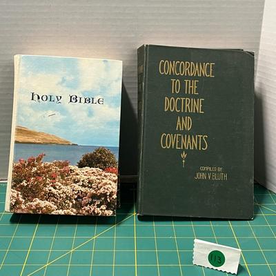 Holy Bible & Concordance To The Doctrine And Covenants Compiled By John V Bluth