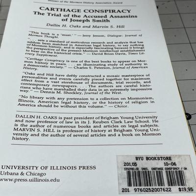 Carthage Conspiracy- The Trial Of The Accused Assassins Of Joseph Smith & Joseph Smith The Man And The Seer