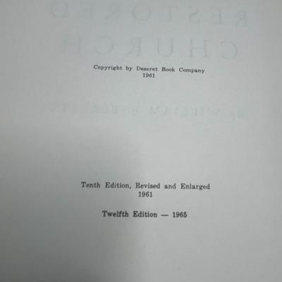 The Restored Church By William Edwin Berrett & Joseph Smith And The Restoration By Ivan J. Barrett