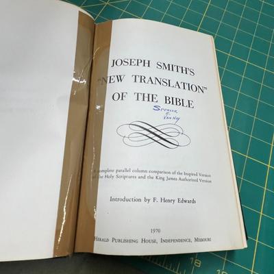Joseph Smith's "new Translation" Of The Bible & Scriptural Teachings Of The Prophet Joseph Smith