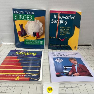 Know Your Serger, Innovative Serging , Creative Serging Illustrated By Pati Palmer, & The Busy Woman's Sewing Book 